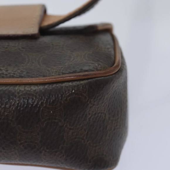 CELINE Macadam Canvas Waist bag PVC Leather Brown Gold Auth yk15121 - Picture 14 of 16